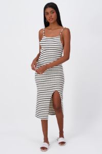Vestido Midi Halter Rayas sold by Shasa