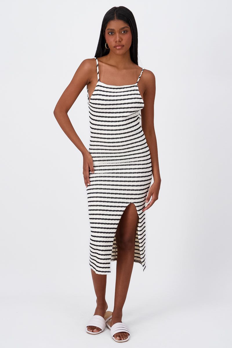 Vestido Midi Halter Rayas sold by Shasa