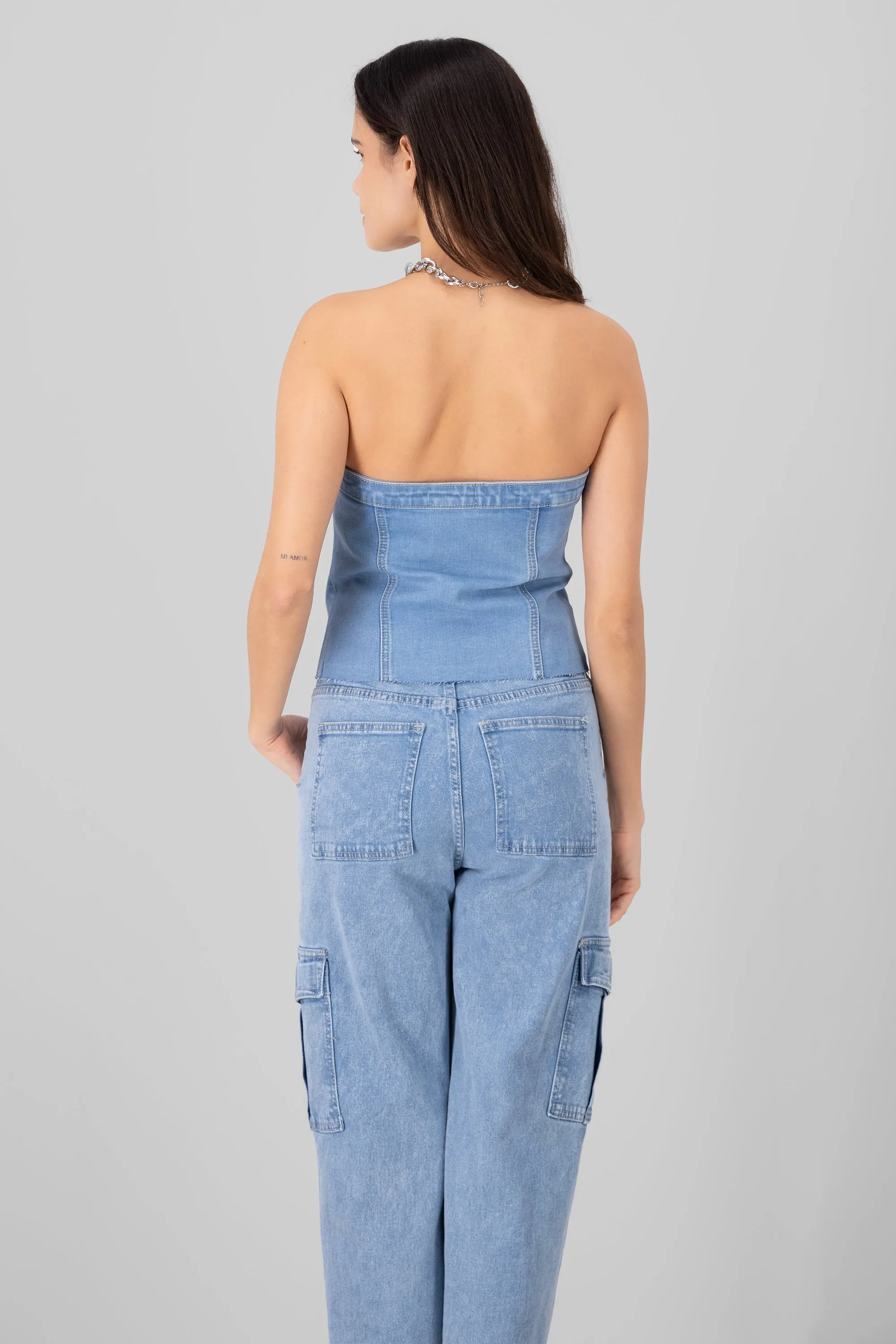 Top Corset Denim Bolsillos sold by Shasa product image thumbnail 4