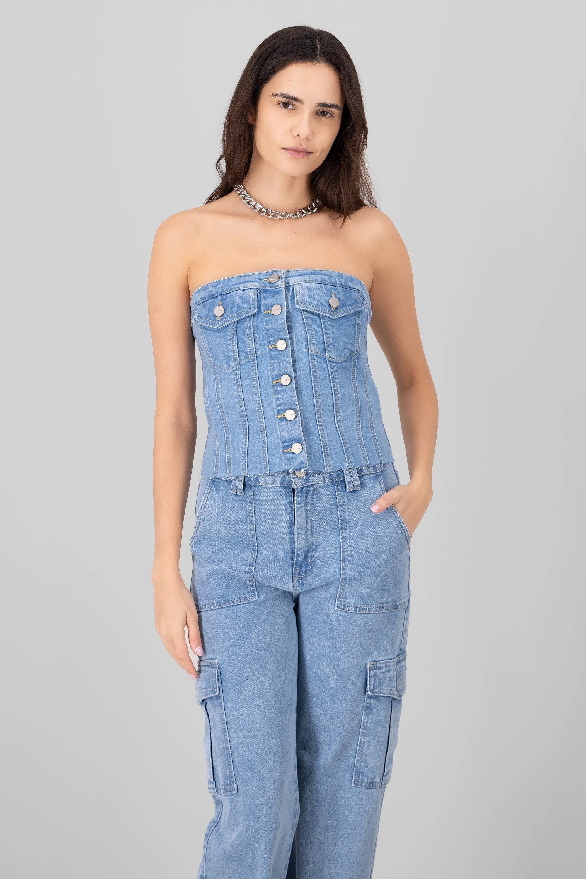Top Corset Denim Bolsillos sold by Shasa product image thumbnail 2