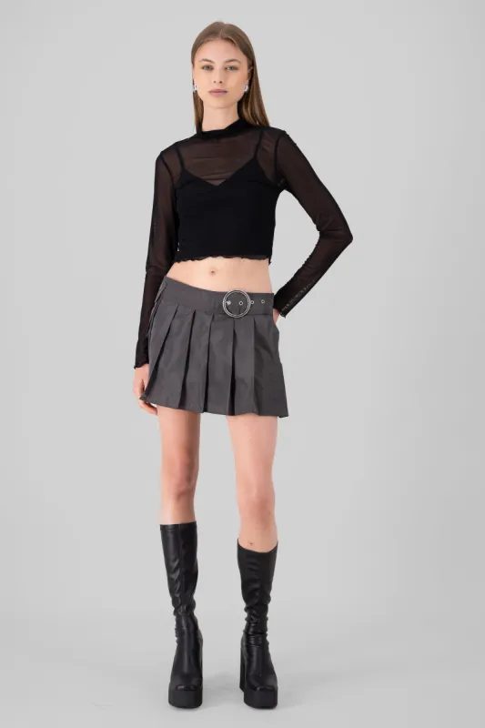 Flada short tableada con cinturon sold by Shasa