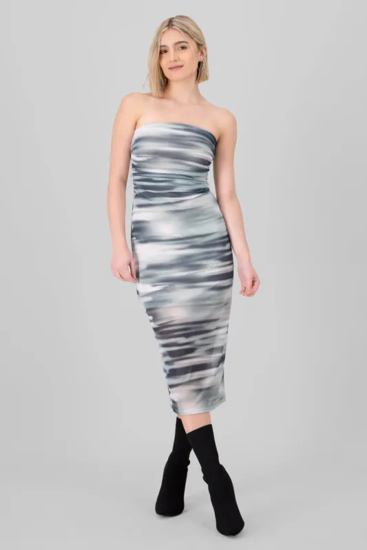 Vestido midi mesh tie dye sold by Shasa
