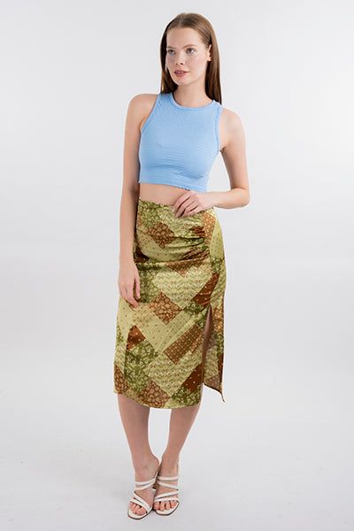 Falda midi mosaicos sold by Shasa