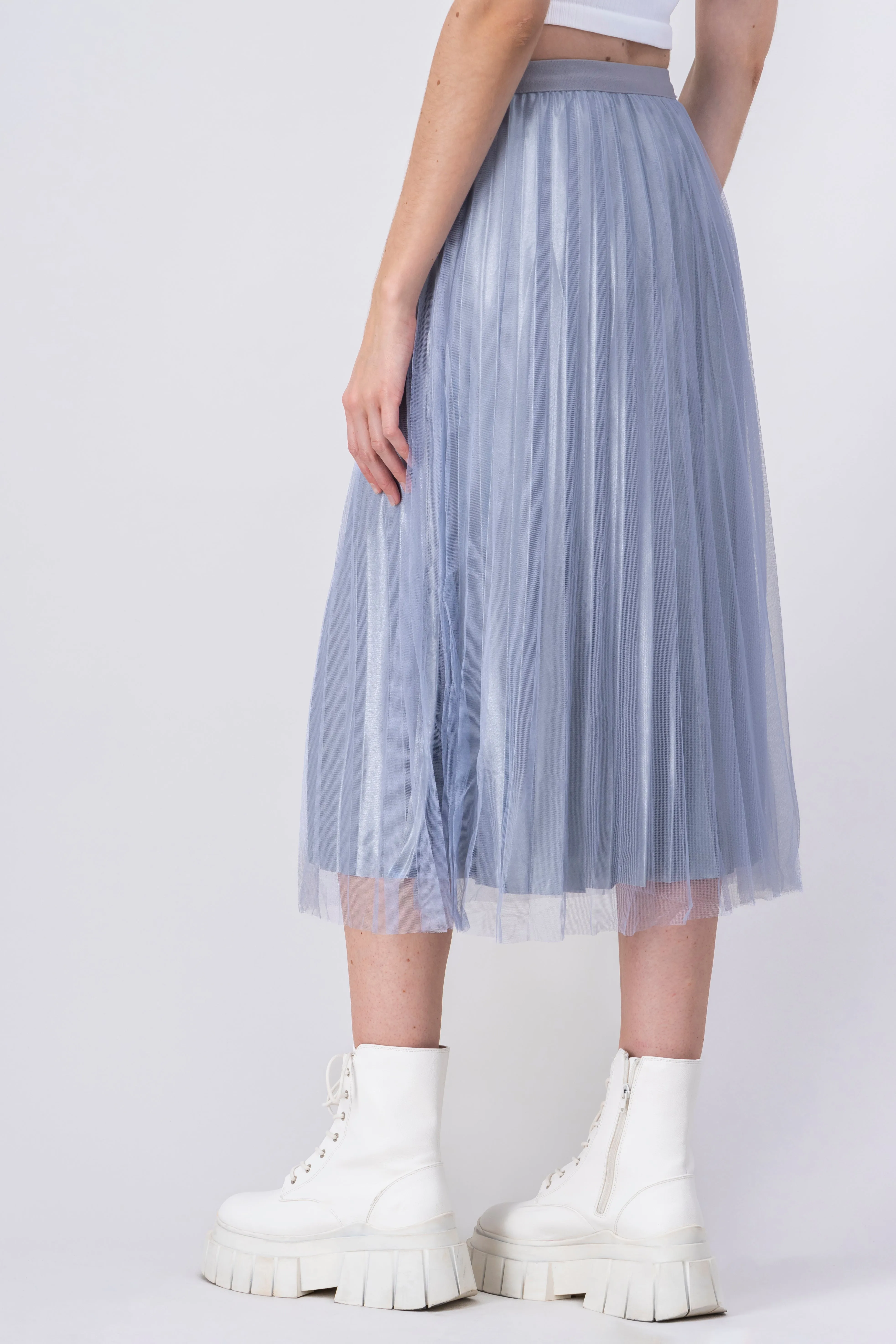 Falda Midi Plisada Mesh sold by Shasa product image thumbnail 4