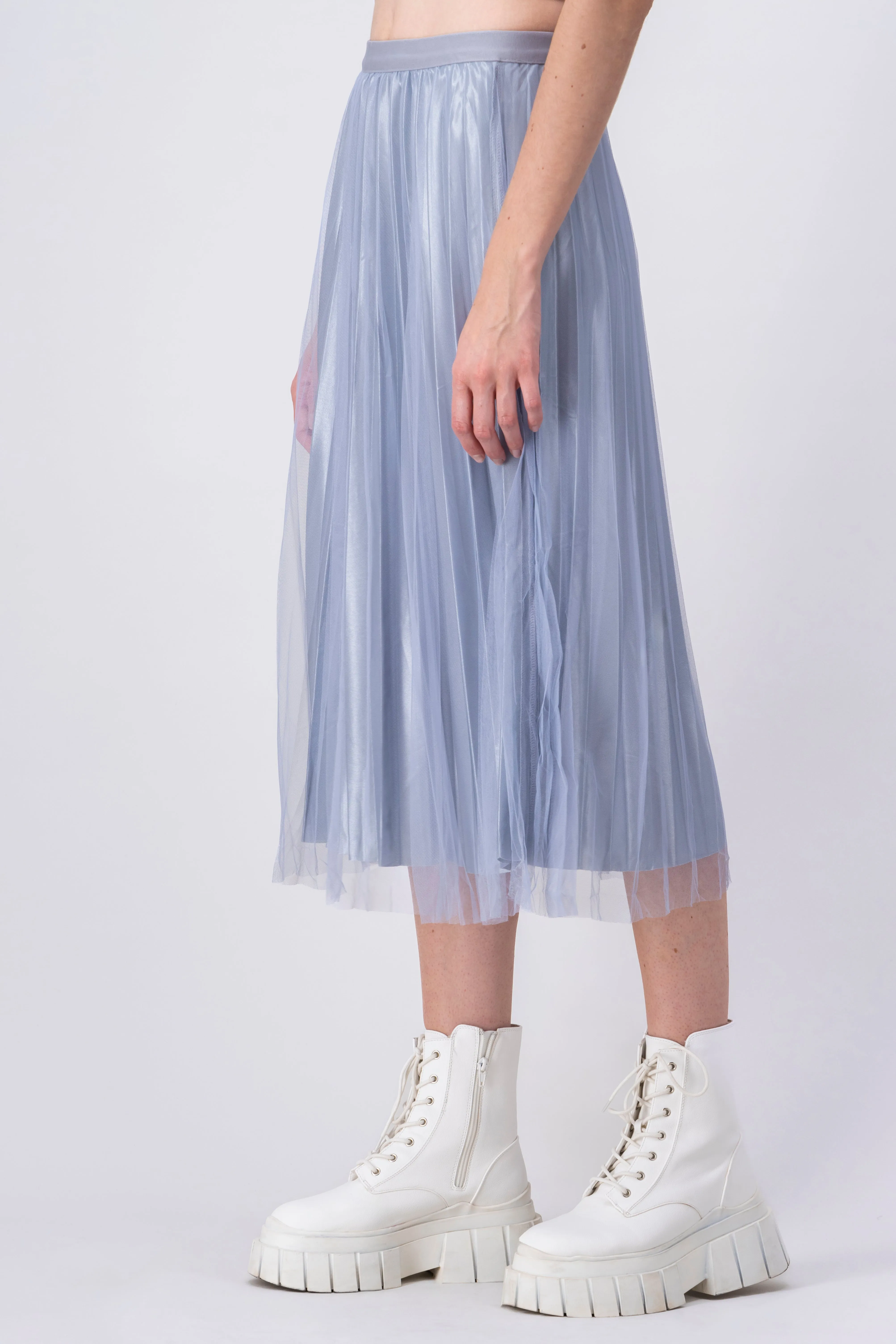 Falda Midi Plisada Mesh sold by Shasa product image thumbnail 3