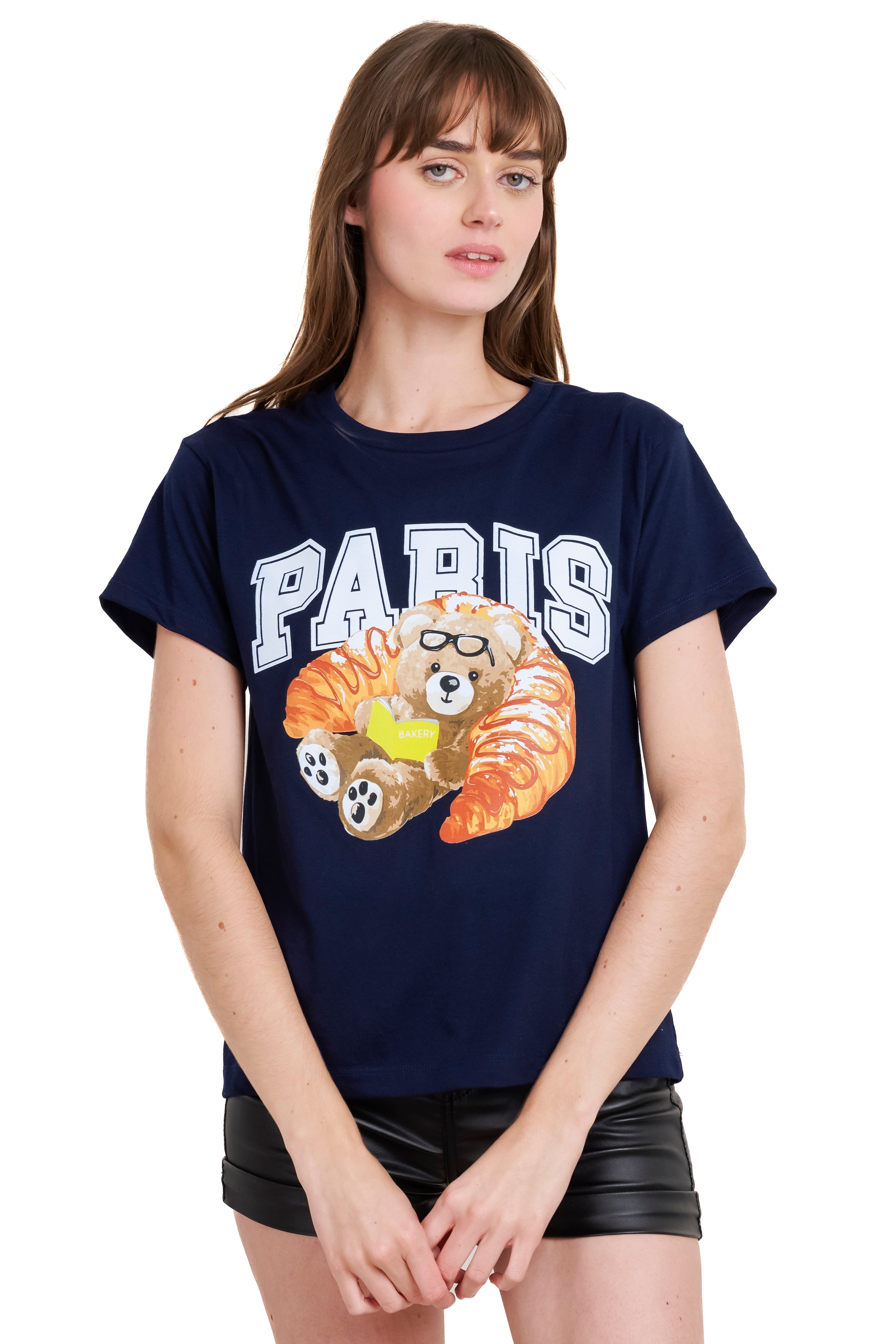 Playera manga corta oso París sold by Shasa product image thumbnail 2