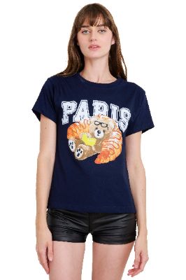 Playera manga corta oso París sold by Shasa