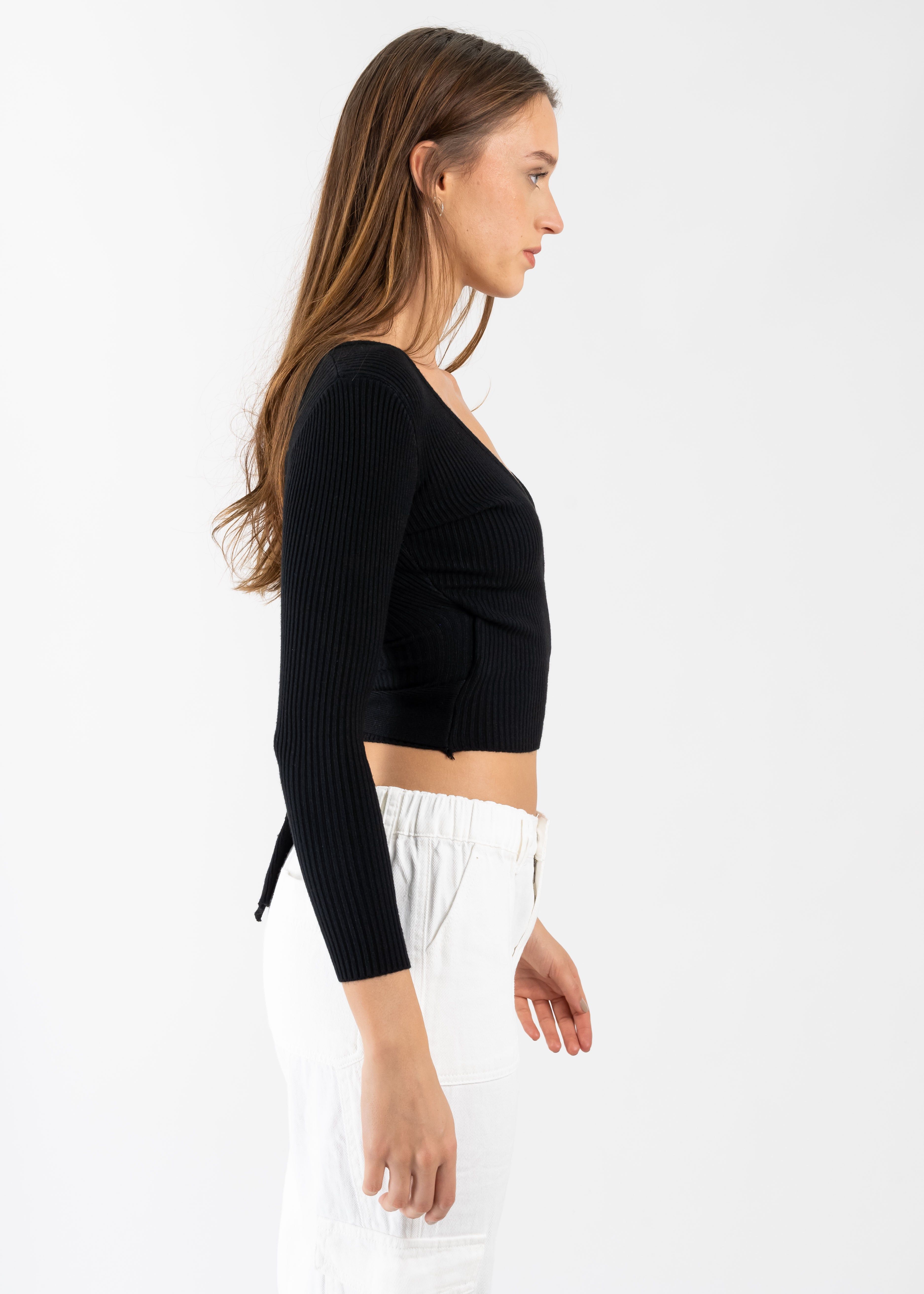 Suéter acanalado cruzado sold by Shasa product image thumbnail 3