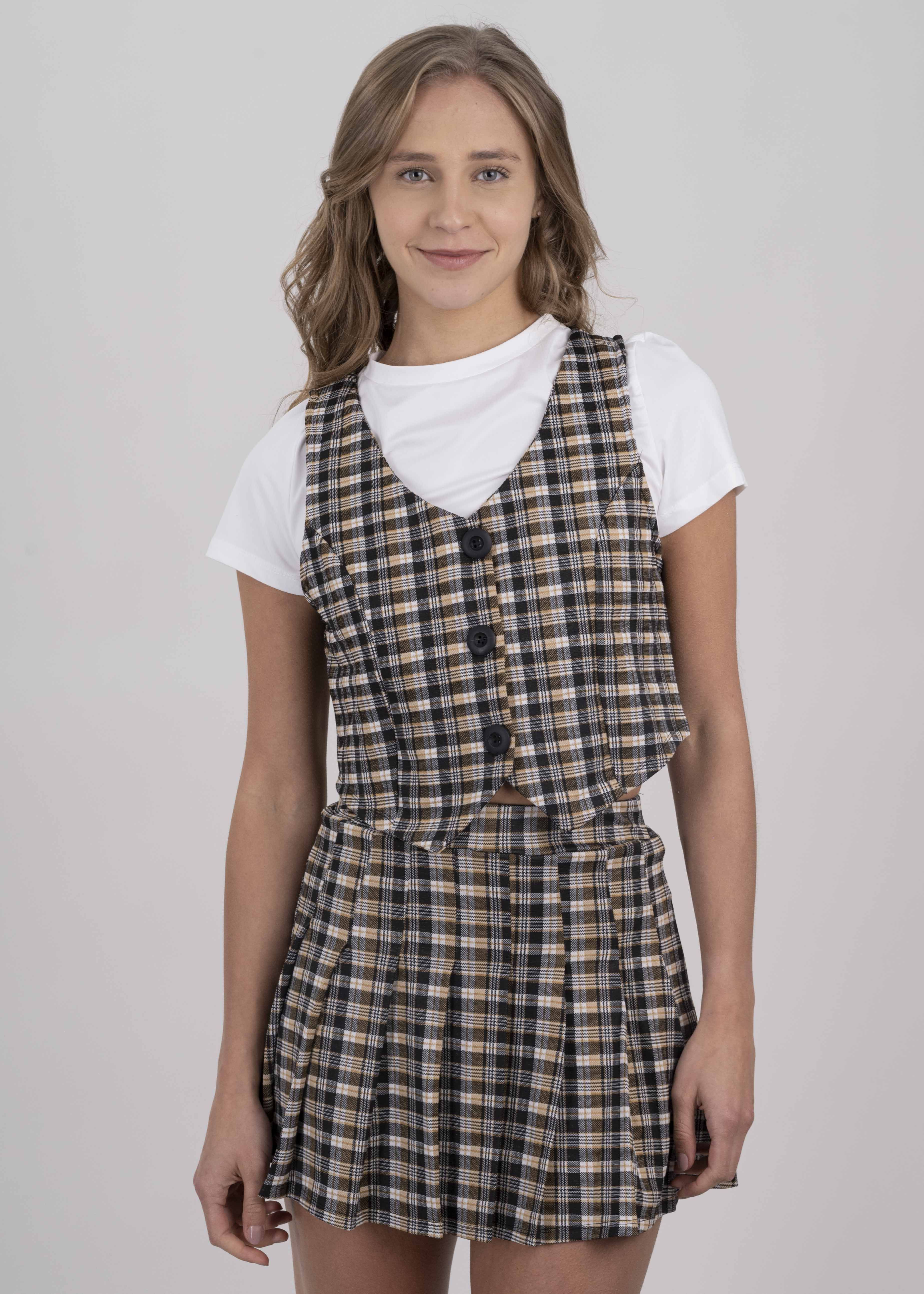 Top chaleco botones cuadros sold by Shasa product image thumbnail 2