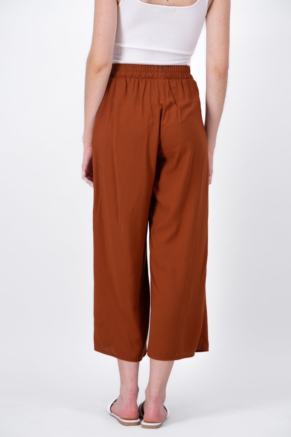 Pantalón Wide Leg Cintura Alta Fruncida sold by Shasa product image thumbnail 4