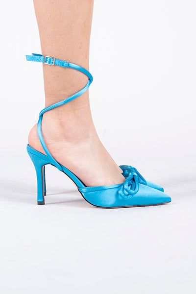 Tacón Pointy Moño Satin sold by Shasa