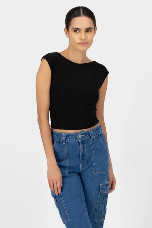 Top espalda descubierta doble tela sold by Shasa