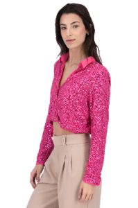 Camisa crop lentejuela sold by Shasa