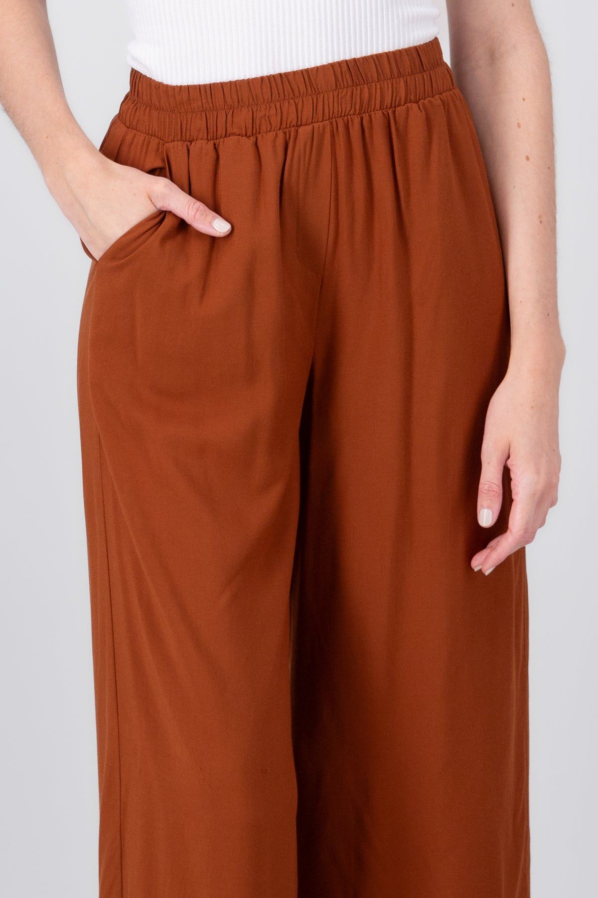 Pantalón Wide Leg Cintura Alta Fruncida sold by Shasa product image thumbnail 5