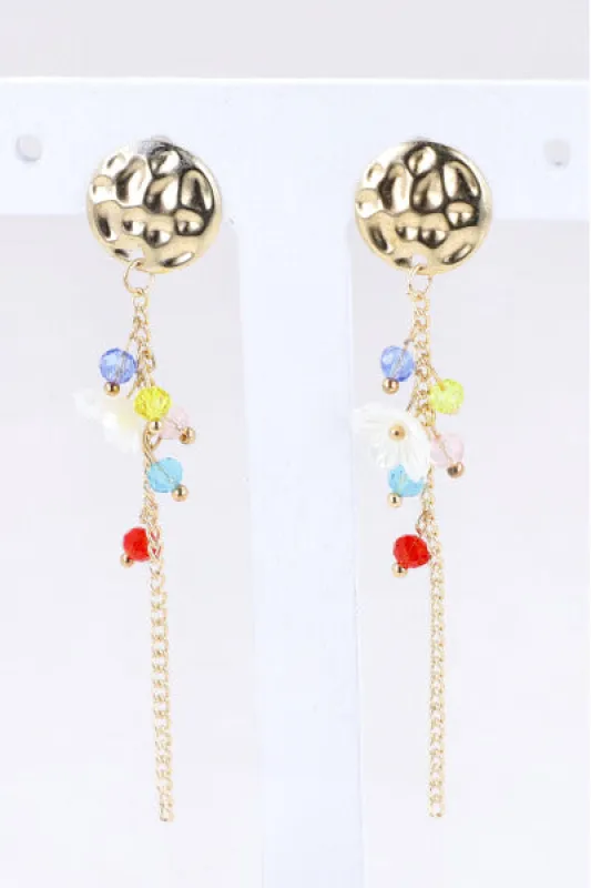 Aretes Circulo Flor sold by Shasa