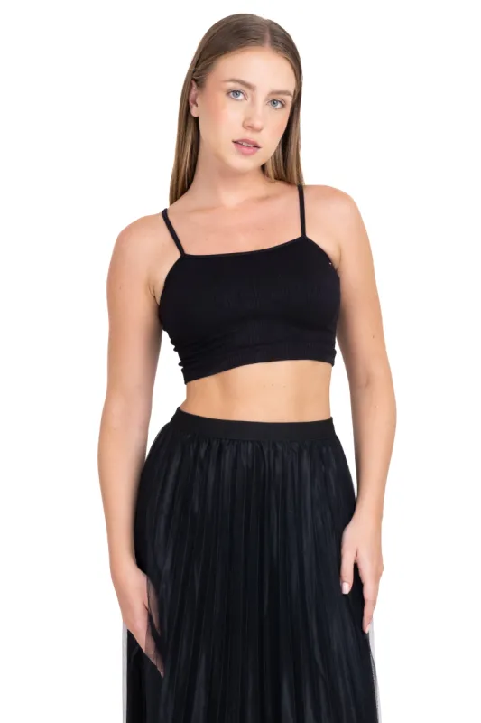 Top Crop Acanalado Tirantes Delgados sold by Shasa