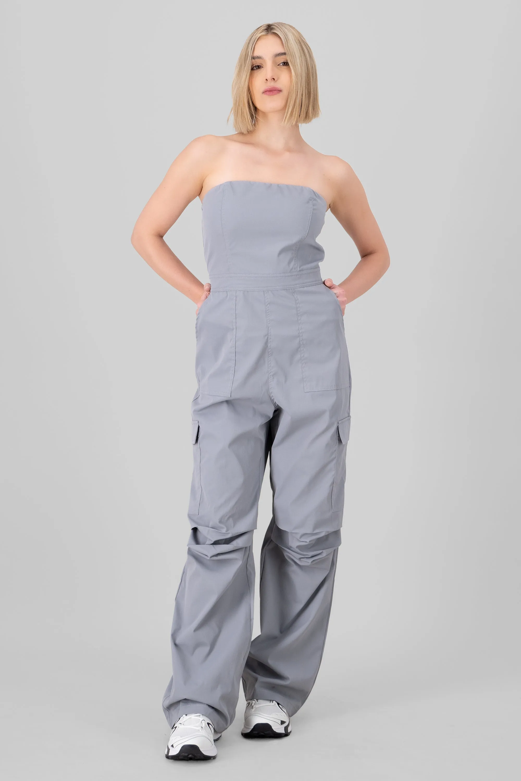 JUMPSUIT STRAPLESS CARGO sold by Shasa