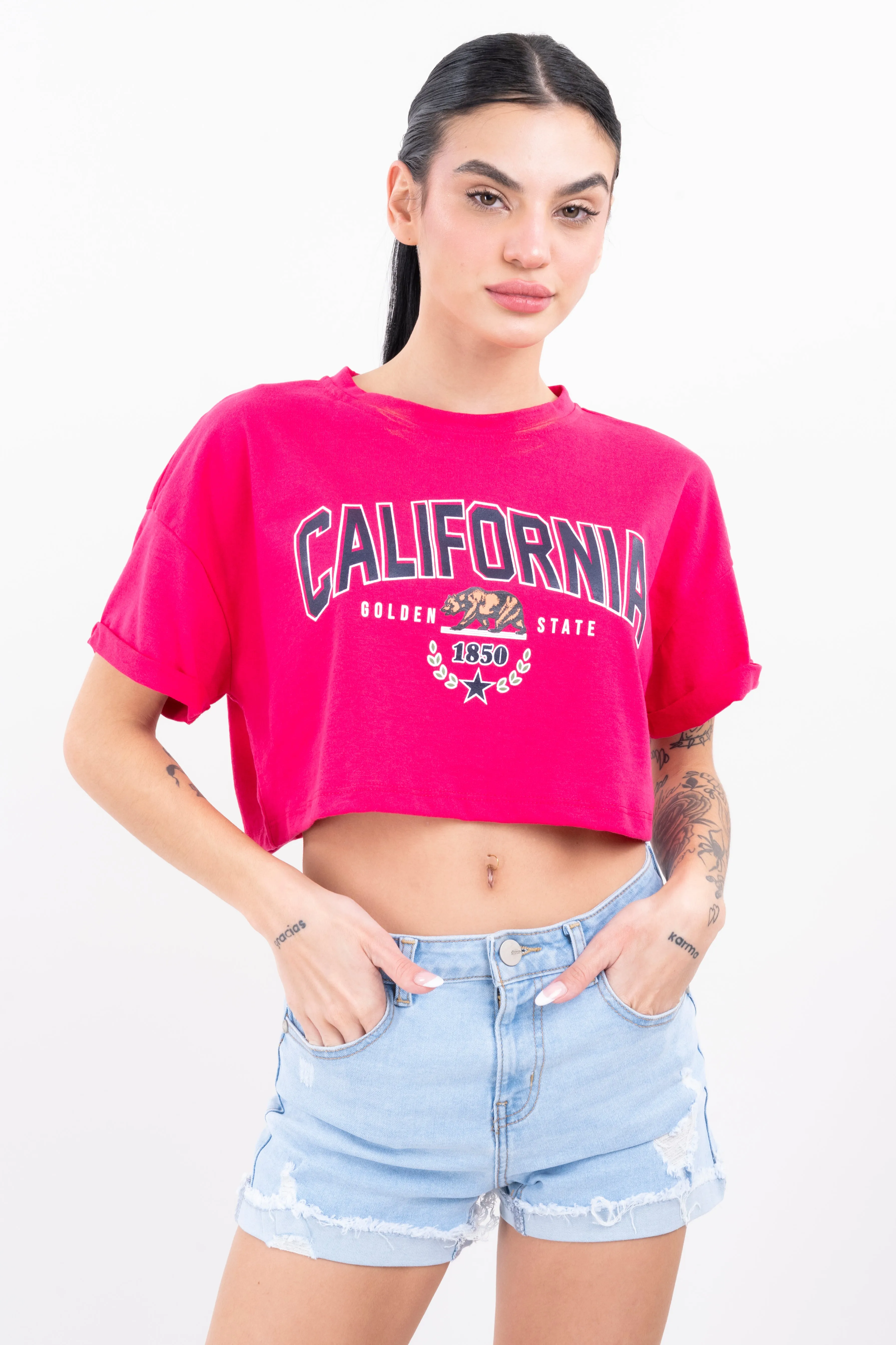 Playera Crop California sold by Shasa product image thumbnail 2