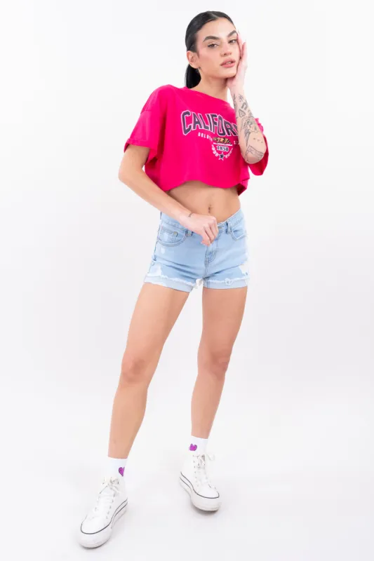 Playera Crop California sold by Shasa