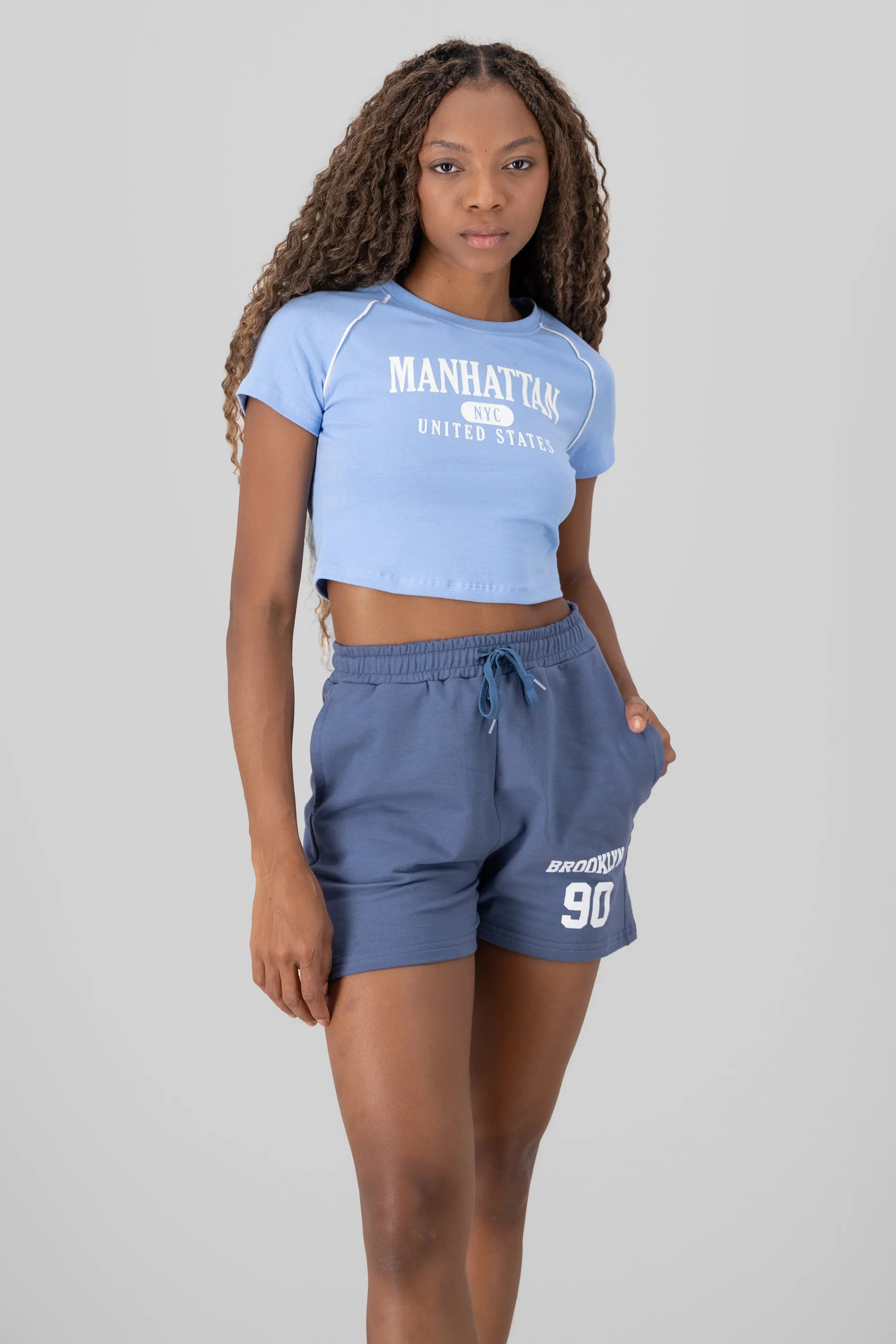 Playera crop contraste nyc sold by Shasa product image thumbnail 2