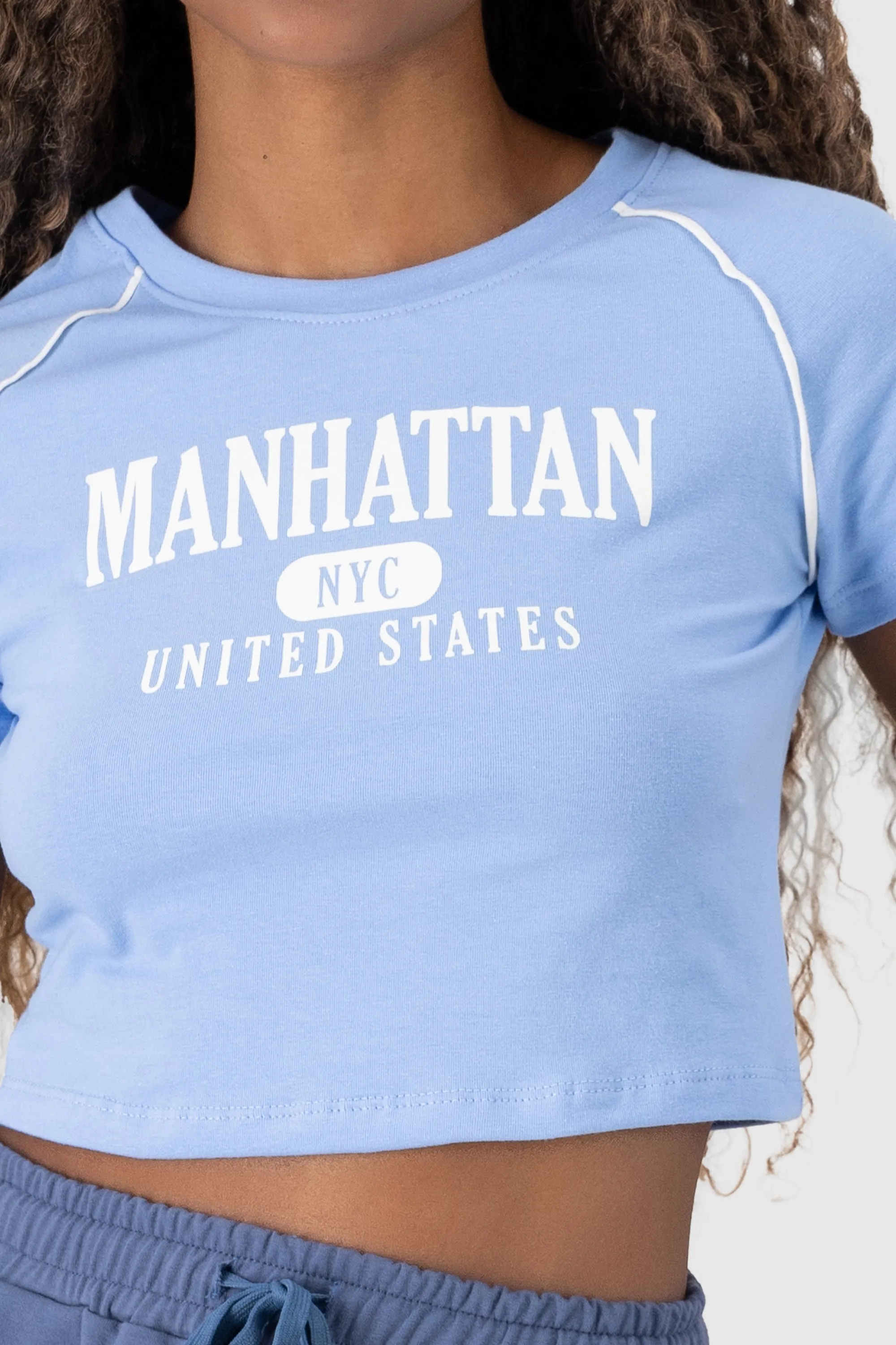 Playera crop contraste nyc sold by Shasa product image thumbnail 5