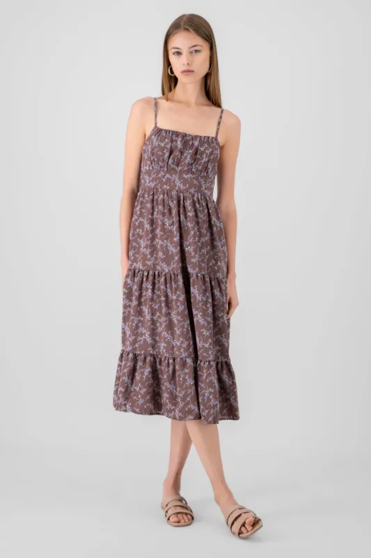 Vestido midi flores sold by Shasa