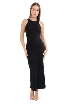 Vestido maxi abertura liso sold by Shasa