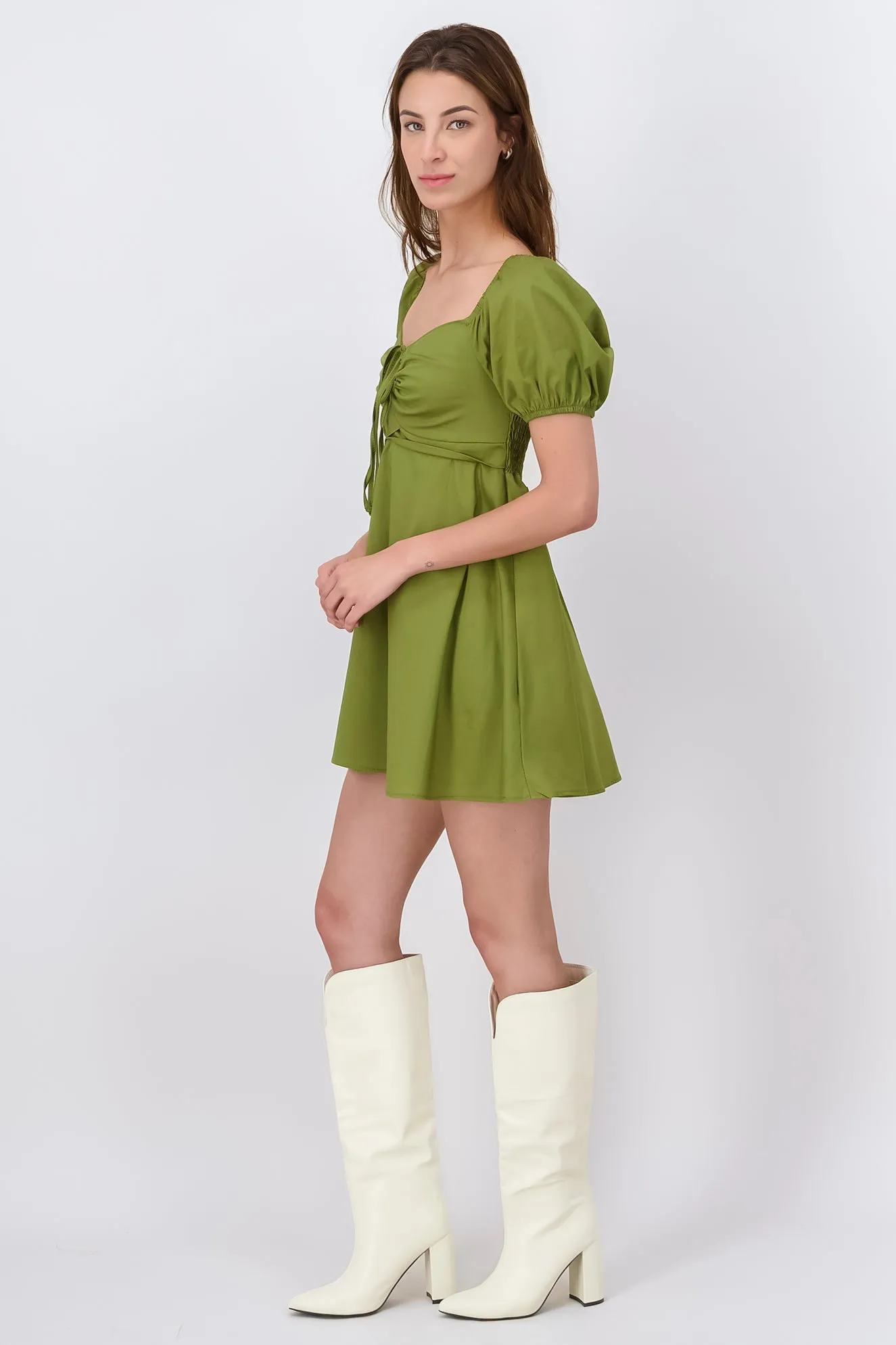 Vestido Mini Plisado Cintas sold by Shasa product image thumbnail 3