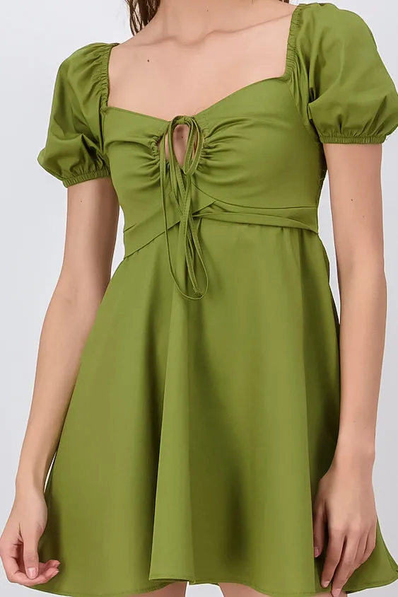 Vestido Mini Plisado Cintas sold by Shasa product image thumbnail 5