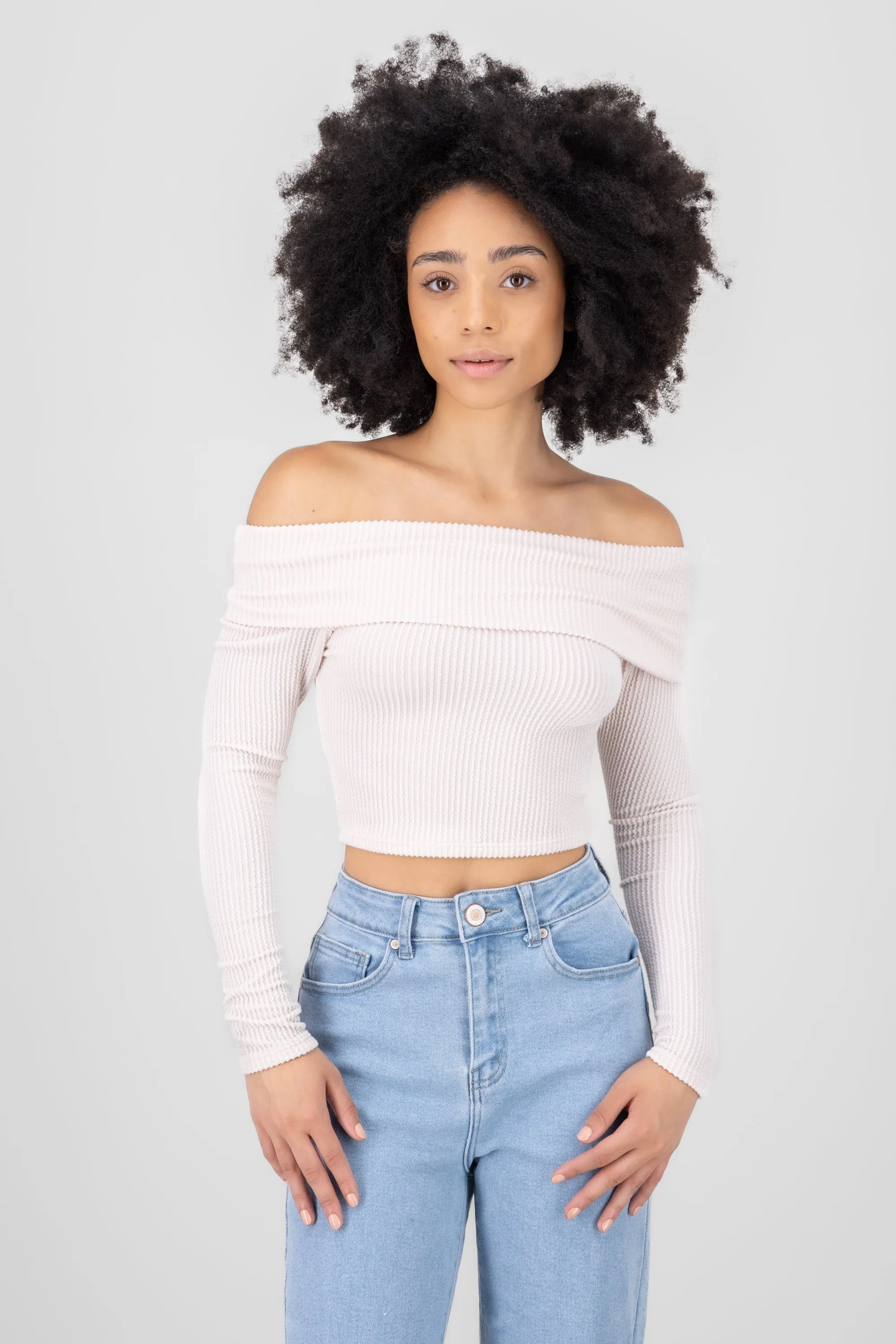 Top Sin Hombros Textura Rib sold by Shasa product image thumbnail 2