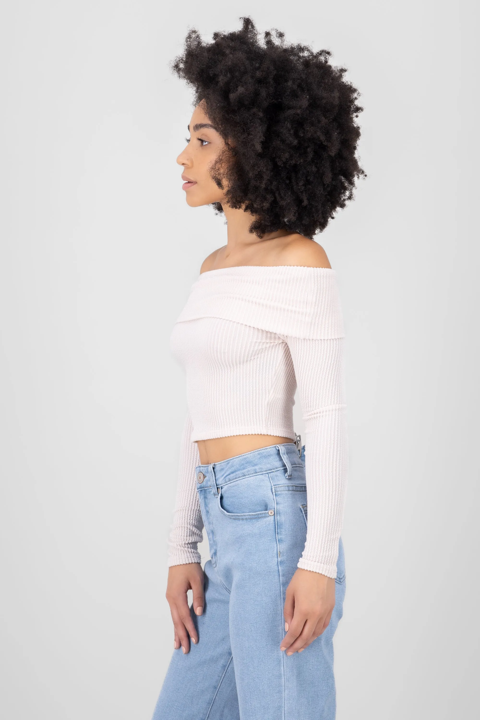 Top Sin Hombros Textura Rib sold by Shasa product image thumbnail 3