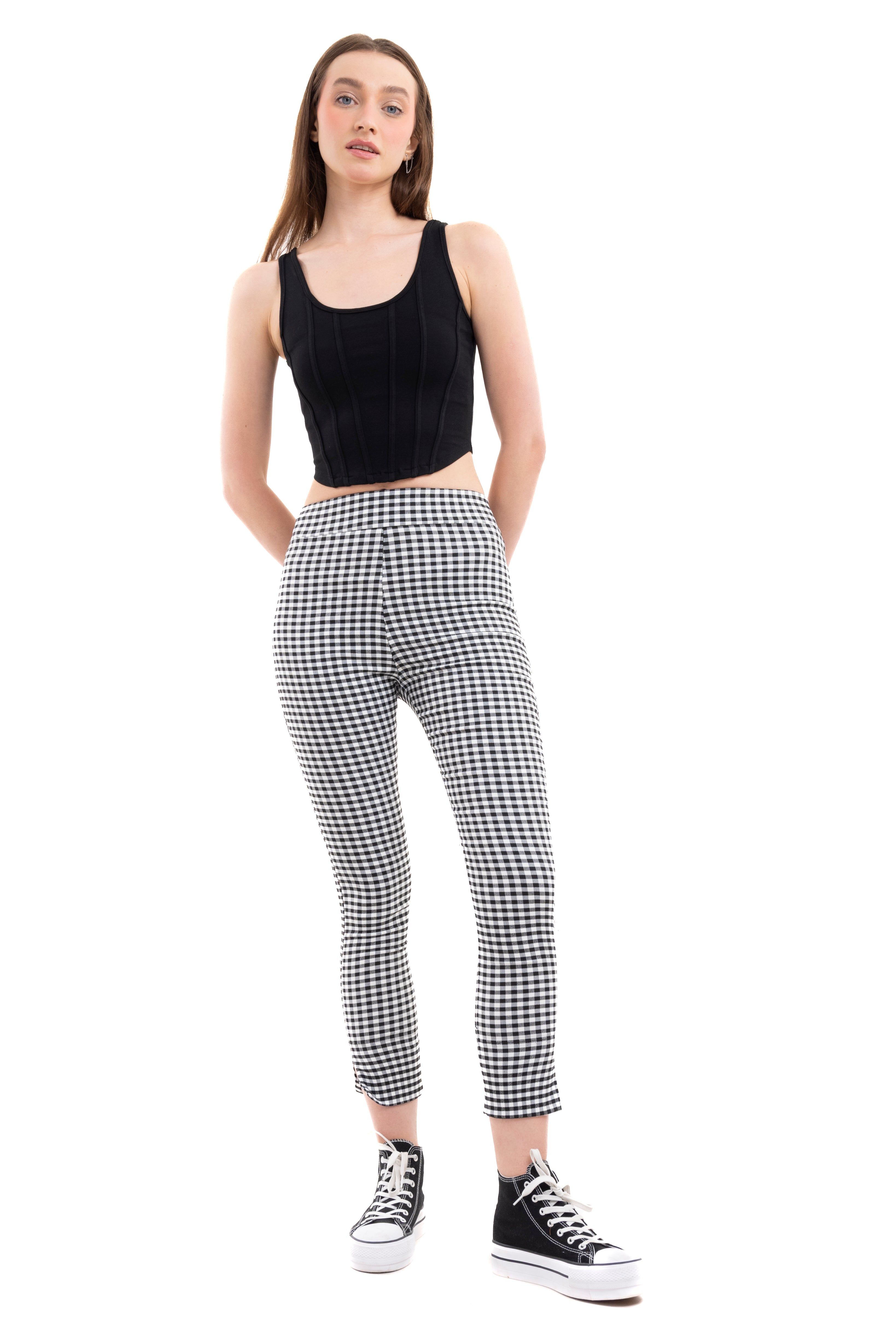 Leggings cuadros abertura sold by Shasa product image thumbnail 2