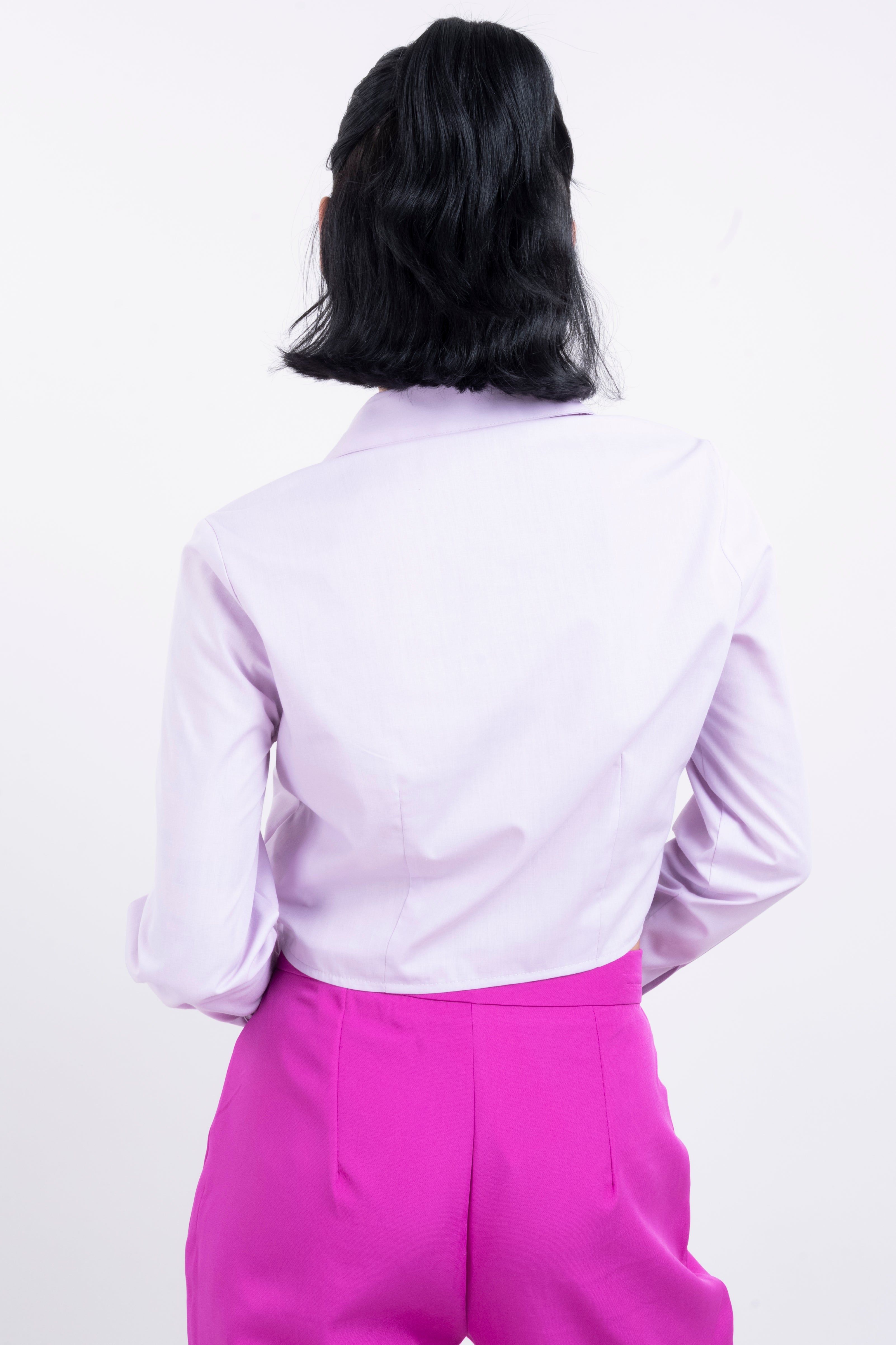 Camisa crop pinzas sold by Shasa product image thumbnail 4