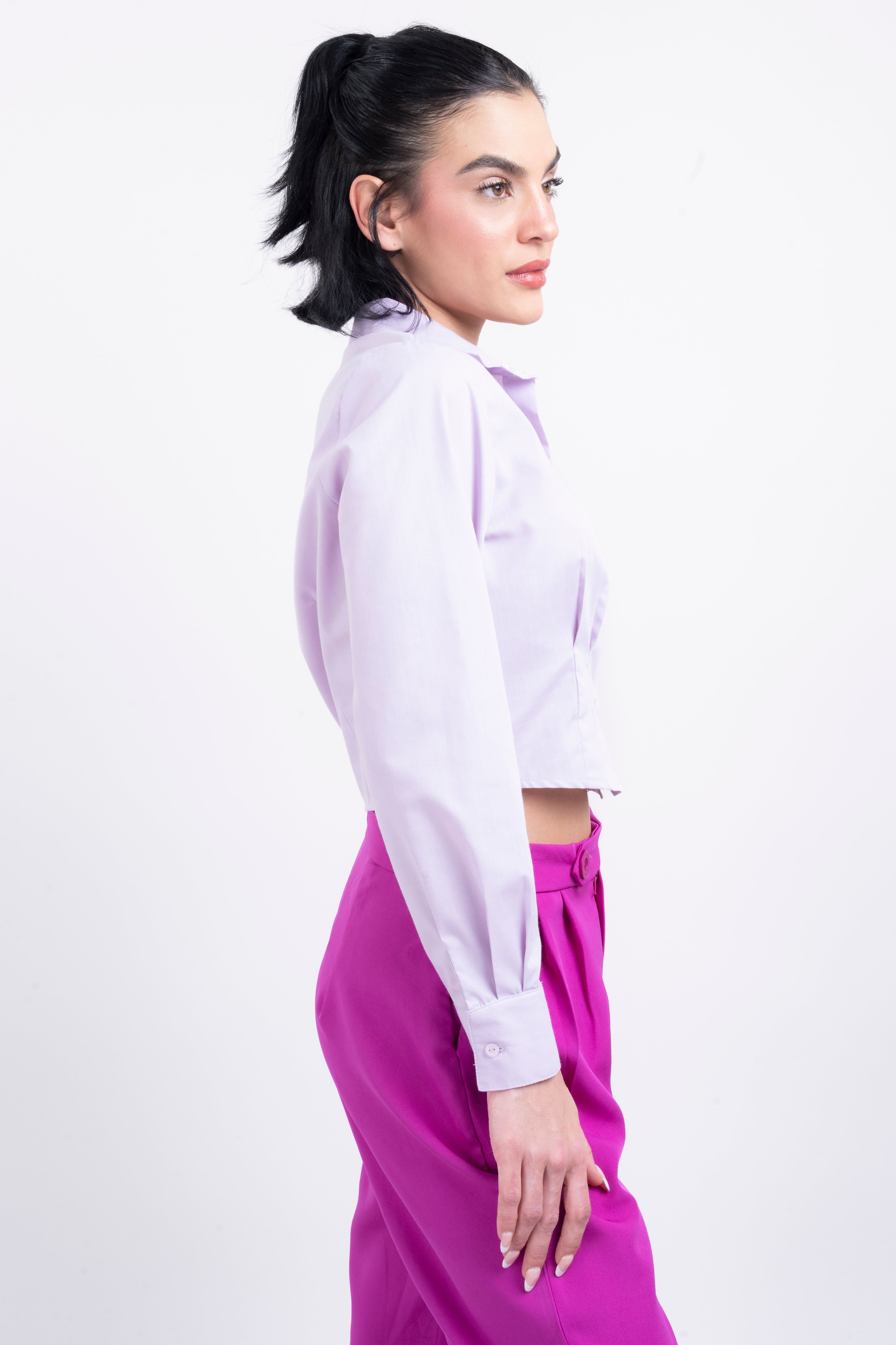 Camisa crop pinzas sold by Shasa product image thumbnail 3