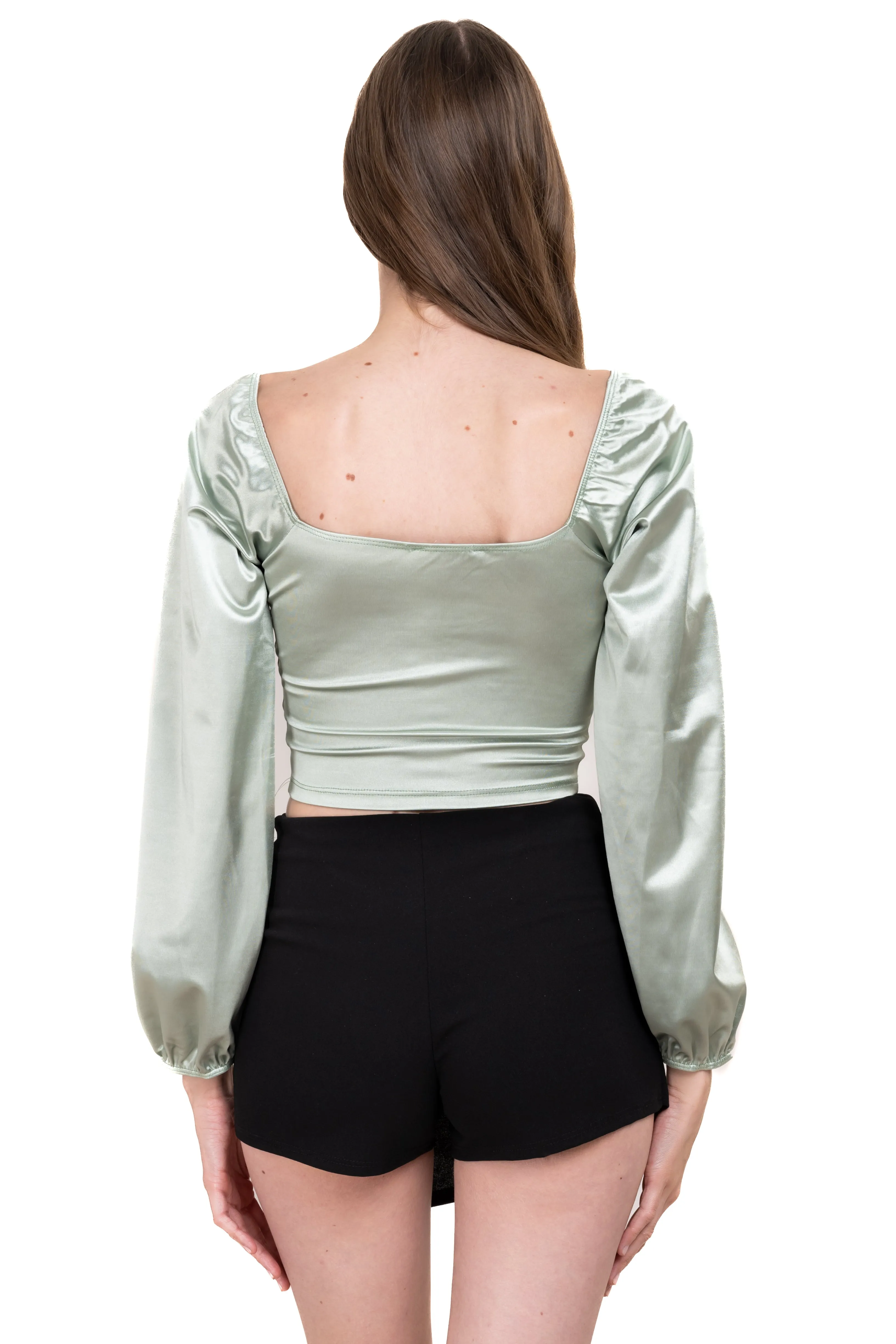 Blusa satín manga larga sold by Shasa product image thumbnail 4
