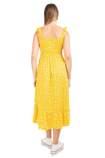Vestido midi fruncido flores sold by Shasa product image thumbnail 4
