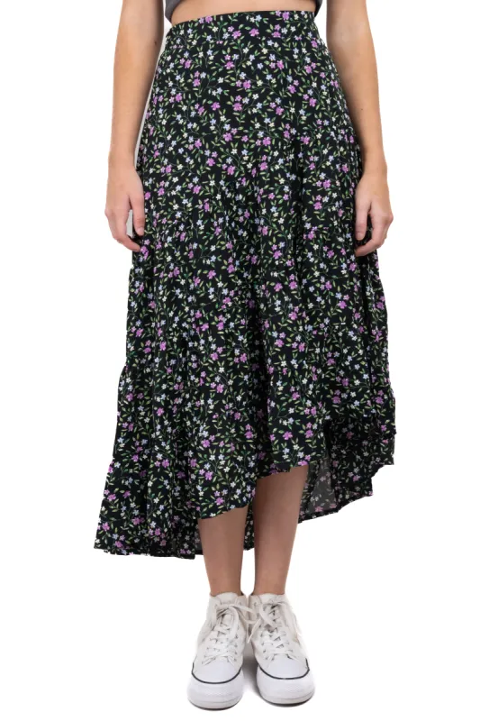 Falda maxi flores olanes sold by Shasa