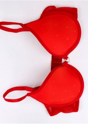 Bra triangular polka dots flock sold by Shasa
