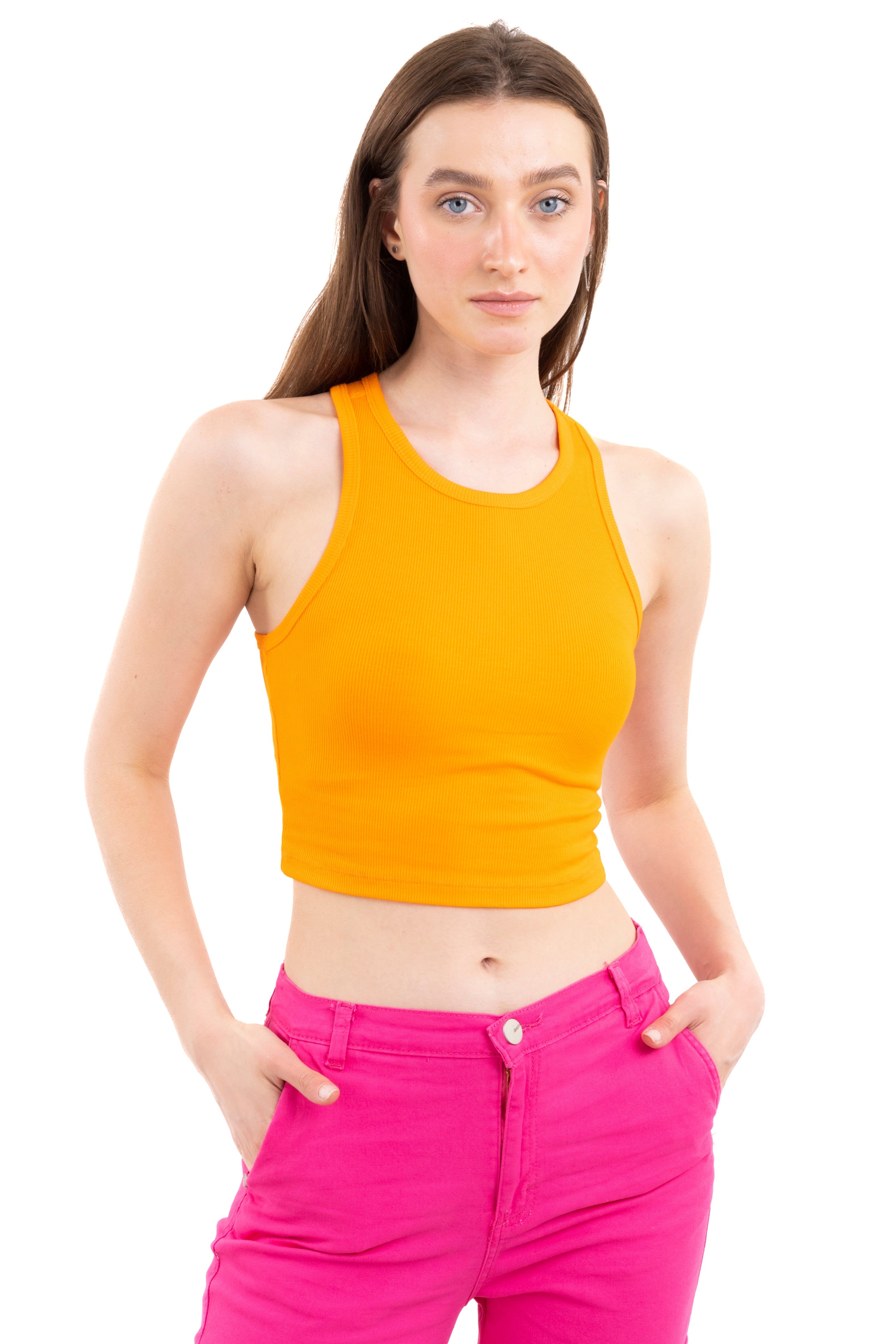 Top tank acanalado monocolor sold by Shasa