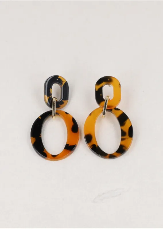 Aretes Doble Circulo Carey sold by Shasa