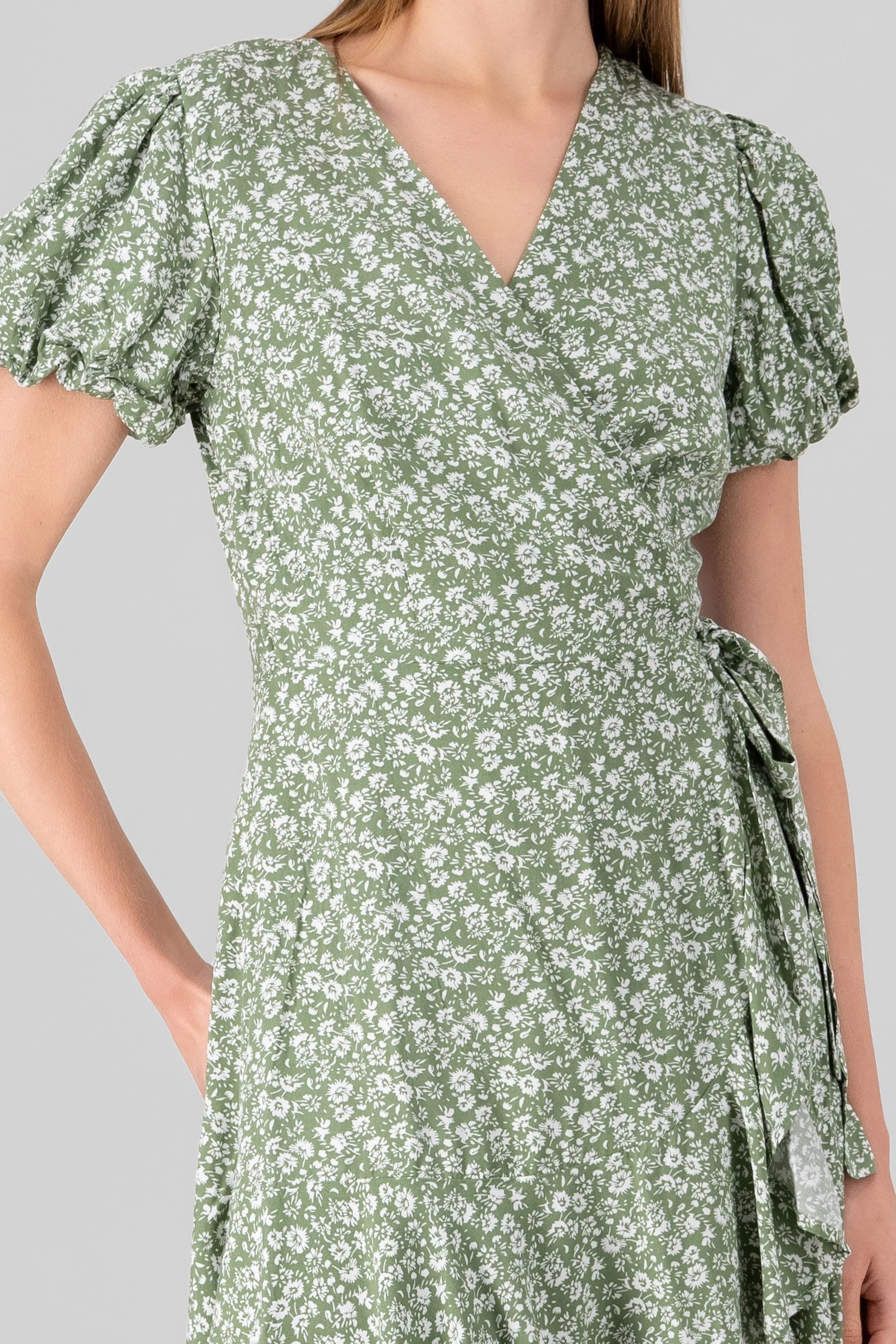 Vestido wrap flores sold by Shasa product image thumbnail 5