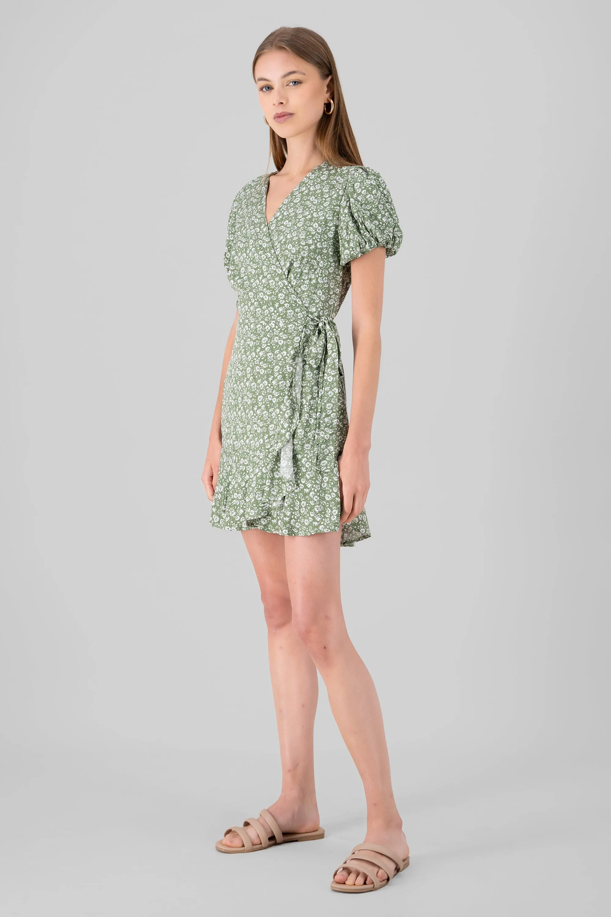 Vestido wrap flores sold by Shasa product image thumbnail 3