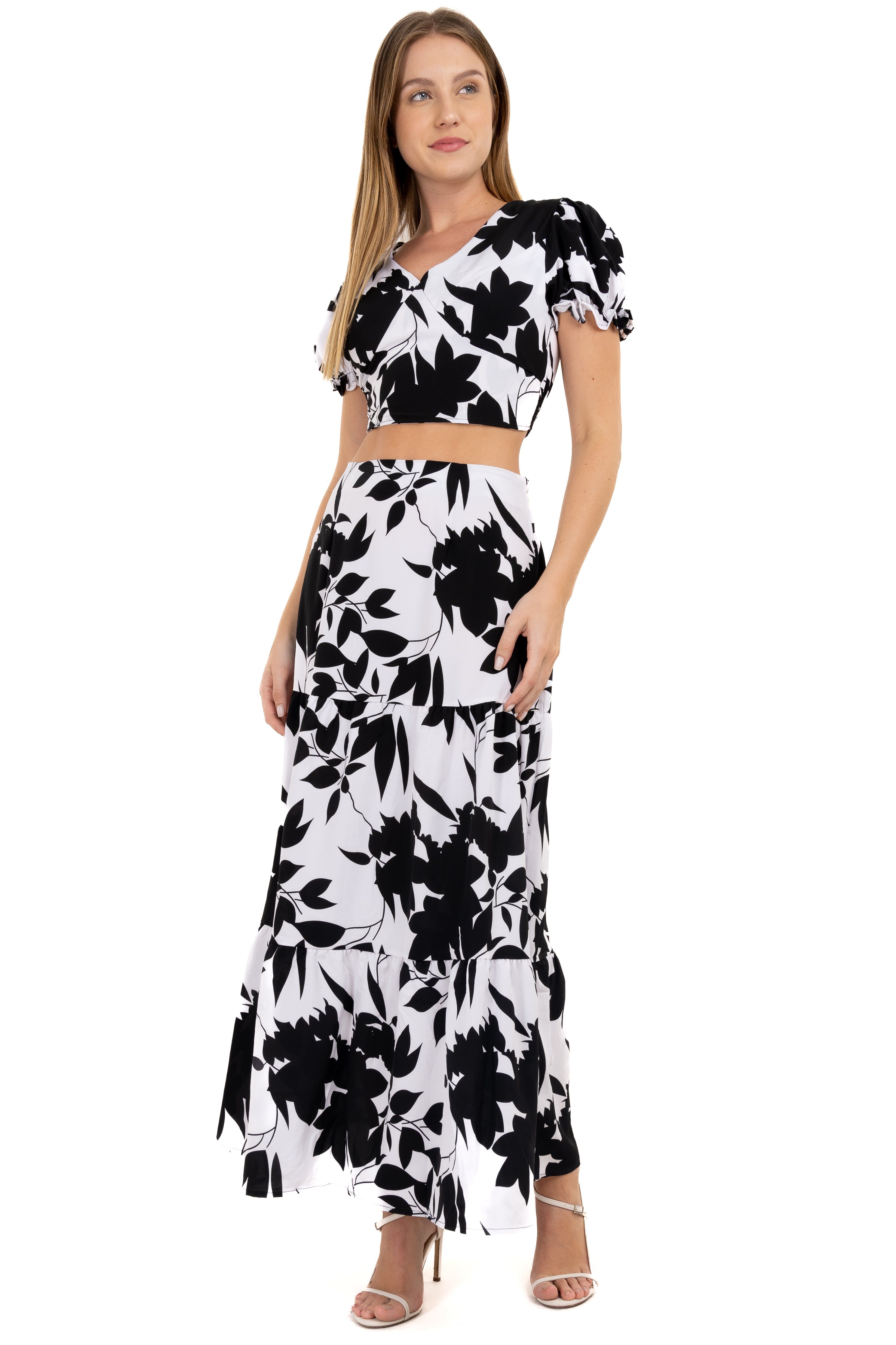 Falda Maxi Capas Hojas sold by Shasa product image thumbnail 2
