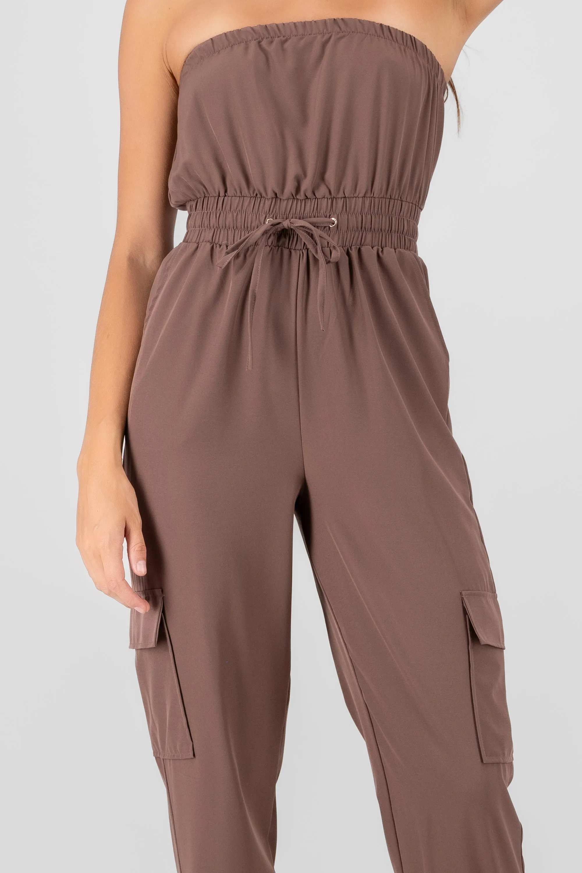 Jumpsuit Strapless Jogger Liso sold by Shasa product image thumbnail 5