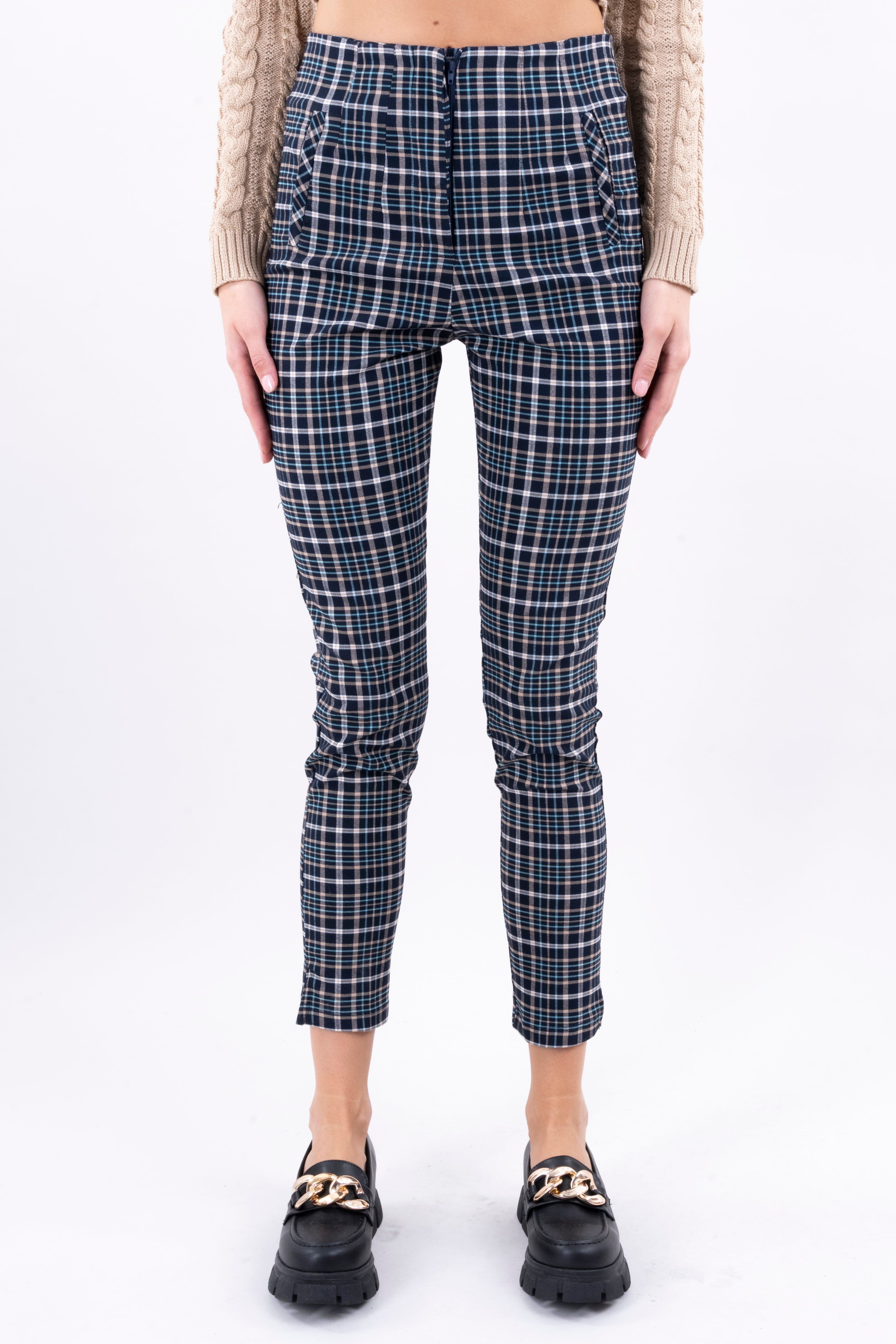 Pantalón skinny zipper cuadros sold by Shasa product image thumbnail 5