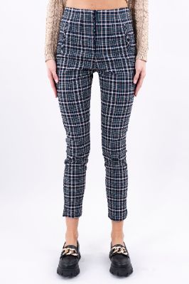 Pantalón skinny zipper cuadros sold by Shasa