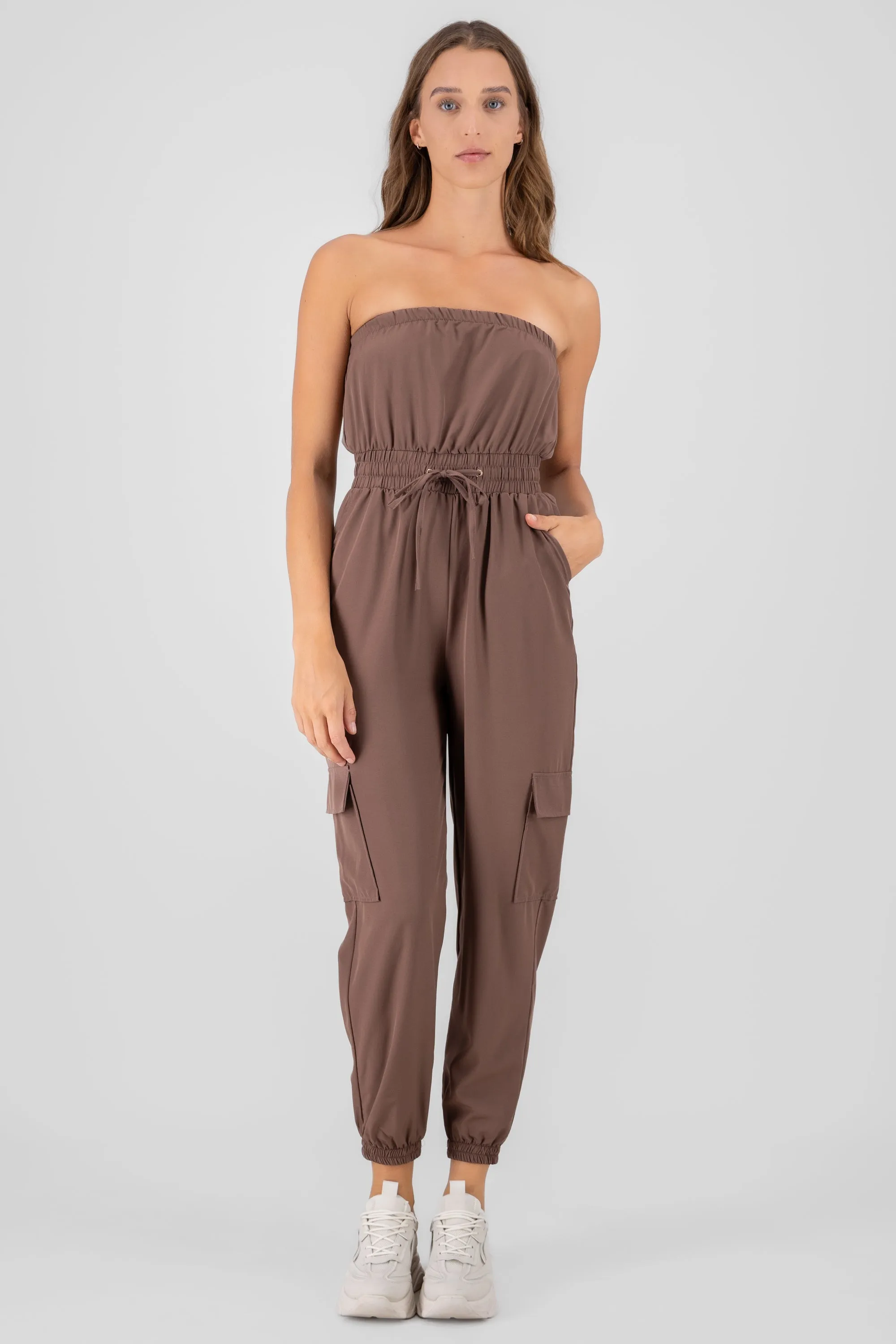 Jumpsuit Strapless Jogger Liso sold by Shasa product image thumbnail 2