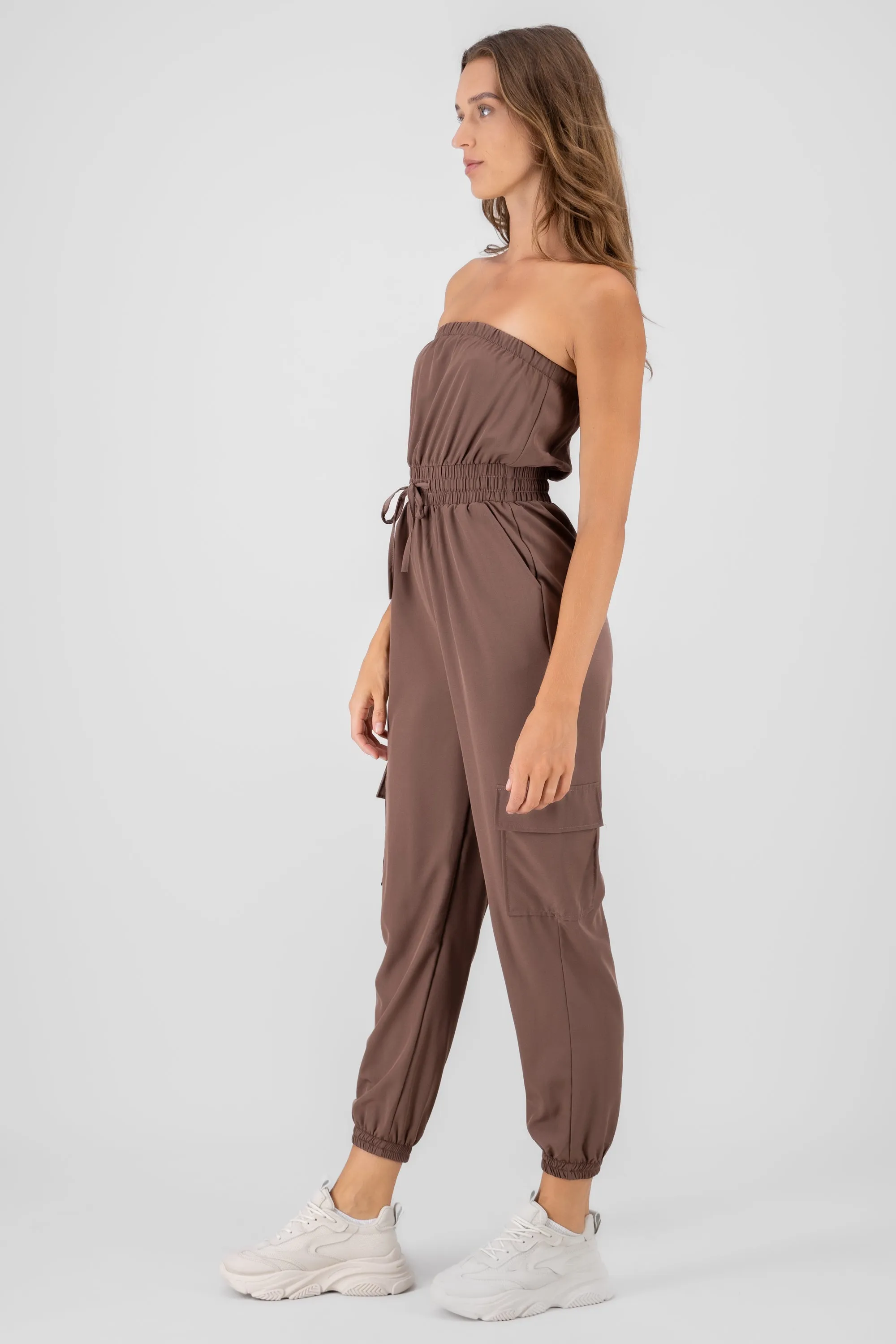 Jumpsuit Strapless Jogger Liso sold by Shasa product image thumbnail 3