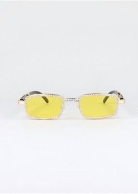 Lentes sol cuadrados brillos incrustados sold by Shasa