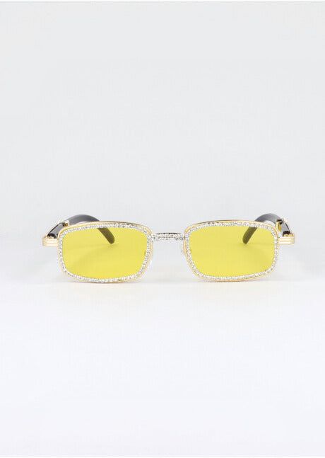 Lentes sol cuadrados brillos incrustados sold by Shasa